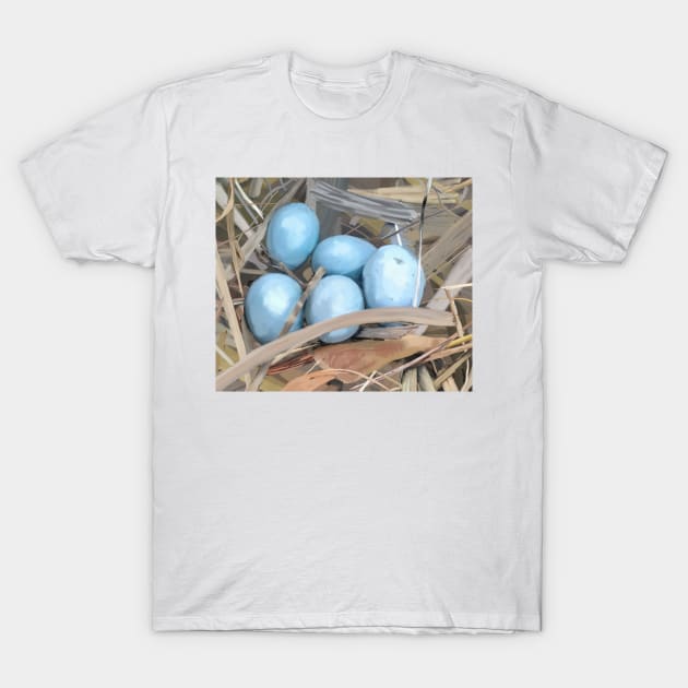 Nest of Blue Eggs T-Shirt by laceylschmidt